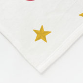 Personalisierte Weihnachtszeit Modernes Muster Fleecedecke (Ecke)