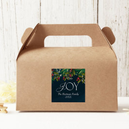 Personalisierte Weihnachtszeit Quadratischer Aufkleber