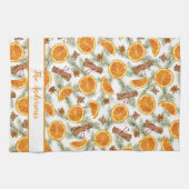 Personalisierte Weihnachtszitrone Geschirrtuch (Horizontal)