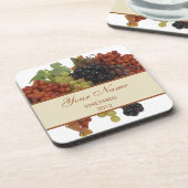 Personalisierte Wein-Aufkleber-Untersetzer Getränkeuntersetzer (Linke Seite)