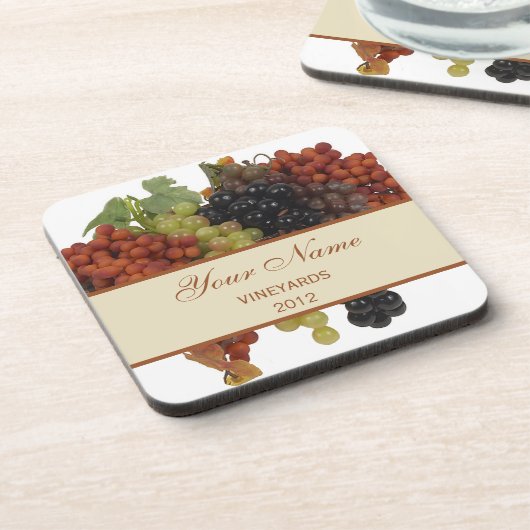 Personalisierte Wein-Aufkleber-Untersetzer Getränkeuntersetzer (Linke Seite)