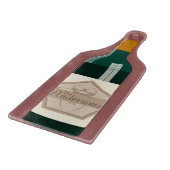 Personalisierte Wein-Flasche Schneidebrett (Ecke)