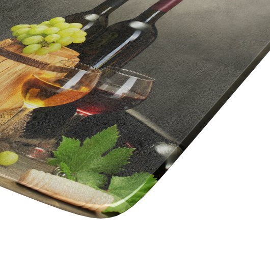 Personalisierte Weinbaustufe Schneidebrett (Ecke)