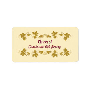 Personalisierte Weinetiketten Adressaufkleber