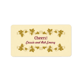 Personalisierte Weinetiketten Adressaufkleber