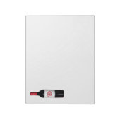 Personalisierte Weinflasche Notepad Notizblock (Rotiert)