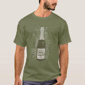 Personalisierte Weinflaschen und Grapevinen T-Shirt (Vorderseite)