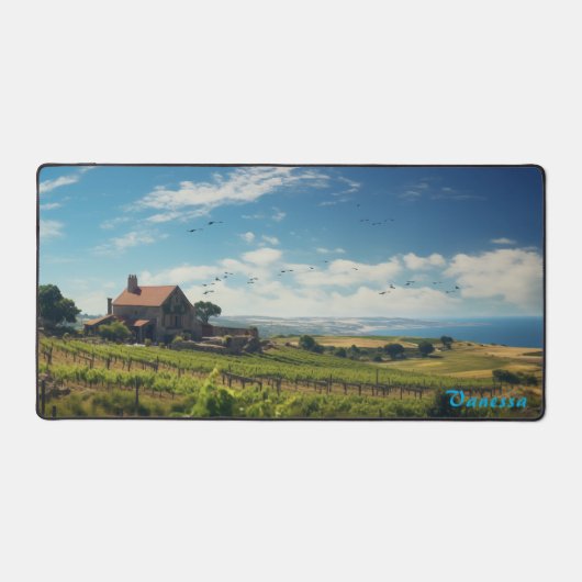 Personalisierte Weingärtnerei Schreibtischunterlage (Vorderseite)