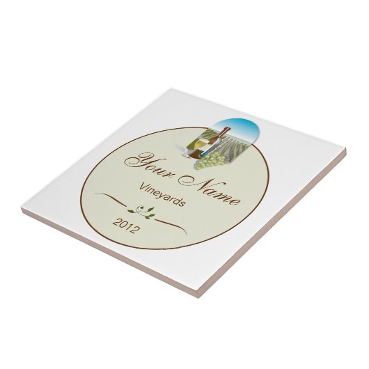 Personalisierte Weinkellerei Fliese (Seite)