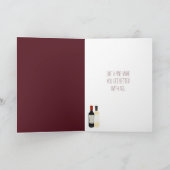 Personalisierte Weinliebhaber Geburtstag Karte (Innenseite)