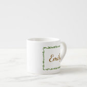 Personalisierte Weinrebe Espressotasse (Vorderseite Rechts)