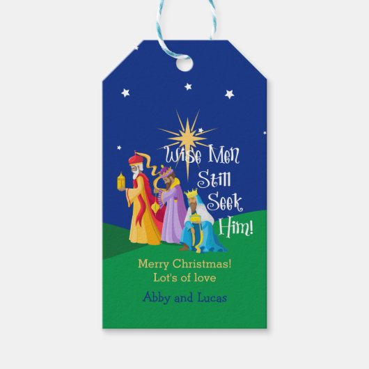 Personalisierte Weisen suchen ihn noch immer nach  Geschenkanhänger (Vorderseite)