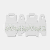 Personalisierte Weißblütenpflanze Herzgraue Gabel Geschenkschachtel (Ungefaltet)