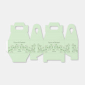 Personalisierte Weißblütenrebe Herzminze Grün Geschenkschachtel (Ungefaltet)