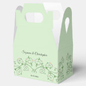 Personalisierte Weißblütenrebe Herzminze Grün Geschenkschachtel (Geöffnet)