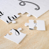 Personalisierte weiße Doves Wedding Jigsaw Puzzle (Seite)