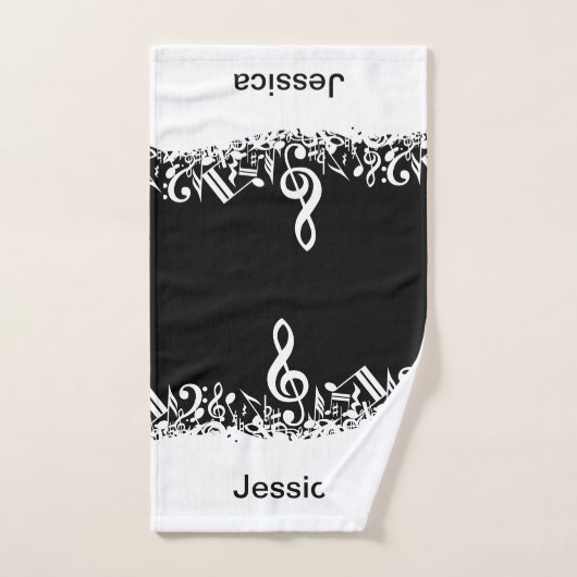 Personalisierte weiße durcheinandergebrachte badhandtuch set (Handtuch)