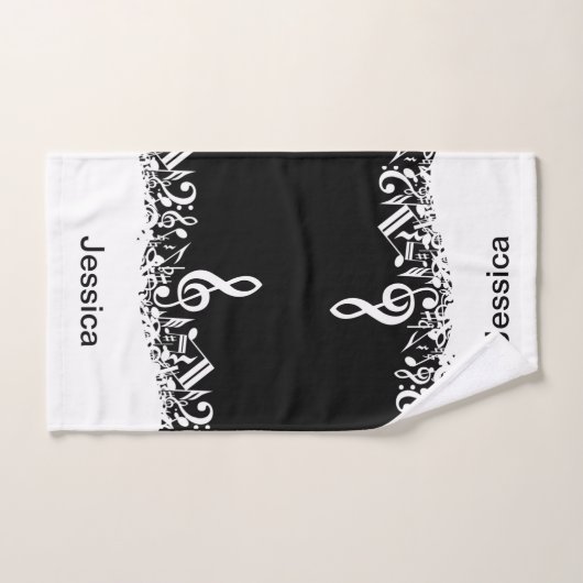 Personalisierte weiße durcheinandergebrachte badhandtuch set (Handtuch)