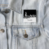 Personalisierte weiße durcheinandergebrachte button (Beispiel)