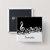 Personalisierte weiße durcheinandergebrachte button (Vorne & Hinten)