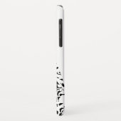 Personalisierte weiße durcheinandergebrachte Case-Mate iPhone hülle (Hinten/Links)