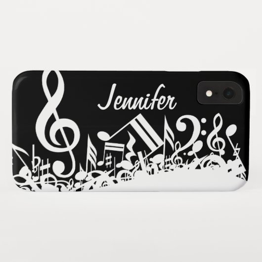 Personalisierte weiße durcheinandergebrachte Case-Mate iPhone hülle (Rückseite (Horizontal))