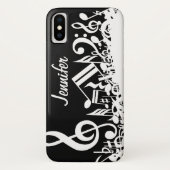 Personalisierte weiße durcheinandergebrachte Case-Mate iPhone hülle (Rückseite)