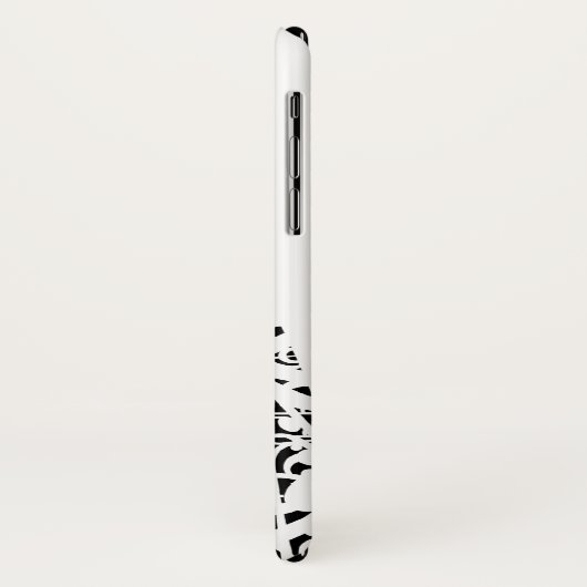 Personalisierte weiße durcheinandergebrachte Case-Mate iPhone hülle (Hinten/Links)