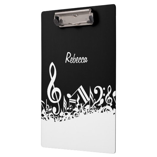 Personalisierte weiße durcheinandergebrachte klemmbrett (Links)