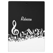 Personalisierte weiße durcheinandergebrachte klemmbrett (Rückseite)