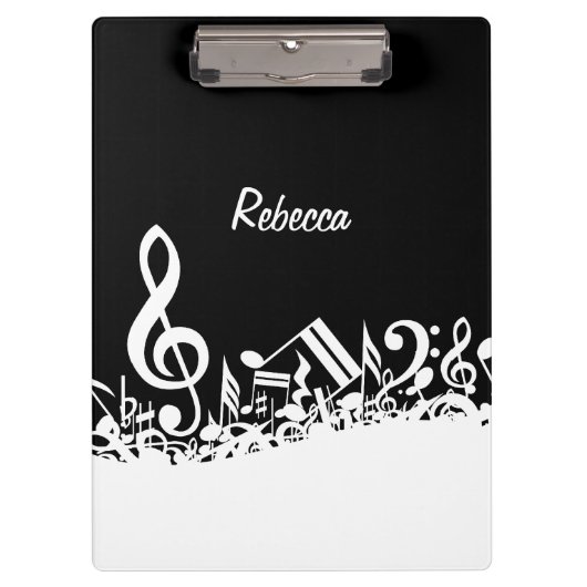 Personalisierte weiße durcheinandergebrachte klemmbrett (Vorderseite)