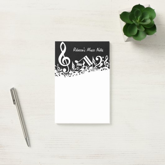 Personalisierte weiße durcheinandergebrachte post-it klebezettel (Büro)