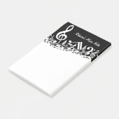 Personalisierte weiße durcheinandergebrachte post-it klebezettel (angewinkelt)