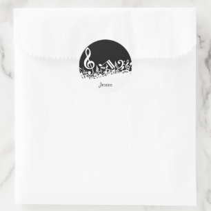 Personalisierte weiße durcheinandergebrachte runder aufkleber