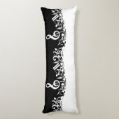 Personalisierte weiße durcheinandergebrachte seitenschläferkissen (Rückseite (Vertikal))