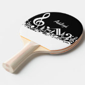 Personalisierte weiße durcheinandergebrachte tischtennis schläger (Vorderseite)