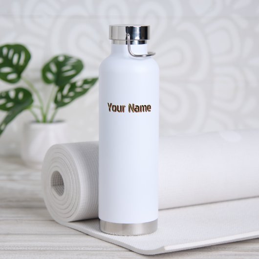Personalisierte weiße Farbe mit modernem individue Trinkflasche (Yoga (gedreht))