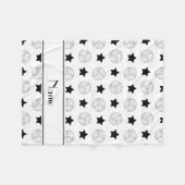 Personalisierte weiße fleecedecke (Vorderseite (Horizontal))