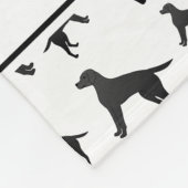 Personalisierte weiße fleecedecke (Ecke)