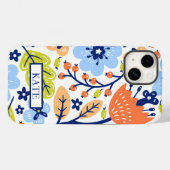 PERSONALISIERTE WEISSE FLUSSSCANDI-WILDBLUMEN Case-Mate iPhone HÜLLE (Rückseite (Horizontal))