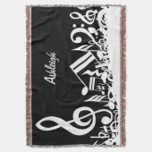 Personalisierte weiße gerodelte Musikereignisse au Decke (Vorderseite Vertikal)