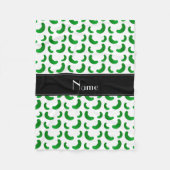 Personalisierte weiße grüne Namensessiggurken Fleecedecke (Vorderseite)