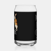 Personalisierte Weiße Kaninchenzeit zum Trinken Dosenglas (Links)