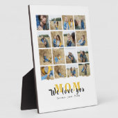 Personalisierte weiße Liebe Du Mom 16 Foto Fotoplatte (Seite)