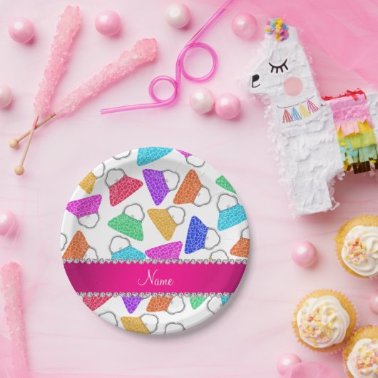 Personalisierte weiße pappteller (Party)