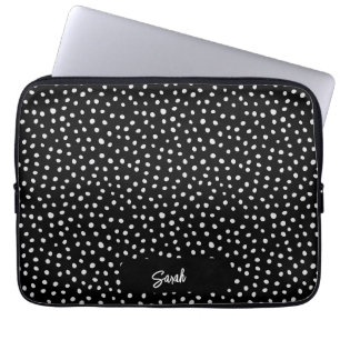 Personalisierte weiße Polka Dots drucken Laptop-Är Laptopschutzhülle