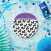 Personalisierte weiße schottische pappteller (Party)