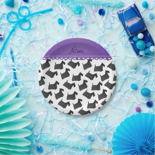 Personalisierte weiße schottische pappteller (Party)