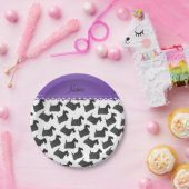 Personalisierte weiße schottische pappteller (Party)