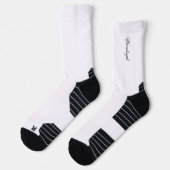 Personalisierte weiße Socken mit individuellem Nam (Links)